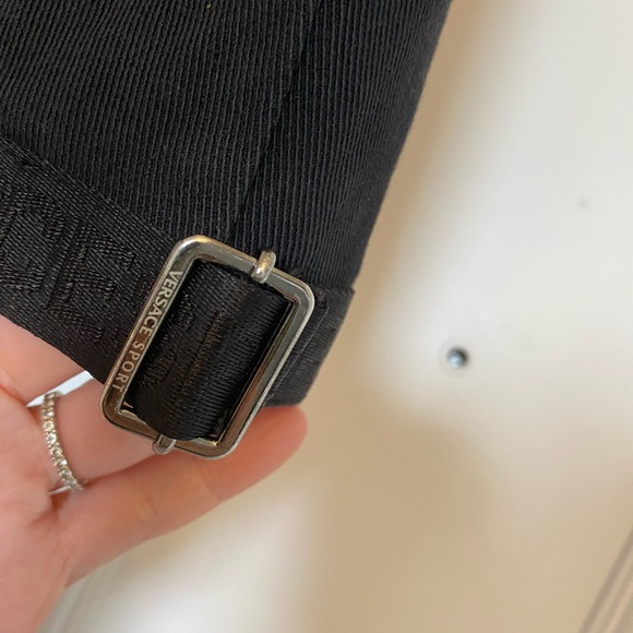 🖤VERSACE 💯% AUTHENTIC - NWOT SPORT BLACK DENIM SKIRT SIZE 28🖤 - Picture 3 of 16